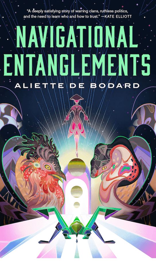 Navigational Entanglements : le nouveau roman en anglais (et sa couverture) d'Aliette de Bodard